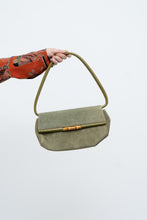 Load image into Gallery viewer, Vintage x LBABILA MILANO Green Suede Purse
