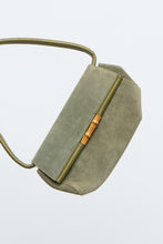 Load image into Gallery viewer, Vintage x LBABILA MILANO Green Suede Purse