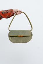 Load image into Gallery viewer, Vintage x LBABILA MILANO Green Suede Purse