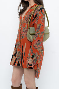 Vintage x LBABILA MILANO Green Suede Purse