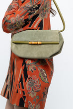 Load image into Gallery viewer, Vintage x LBABILA MILANO Green Suede Purse
