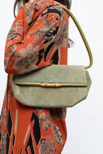 Load image into Gallery viewer, Vintage x LBABILA MILANO Green Suede Purse