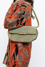 Load image into Gallery viewer, Vintage x LBABILA MILANO Green Suede Purse