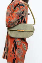 Load image into Gallery viewer, Vintage x LBABILA MILANO Green Suede Purse