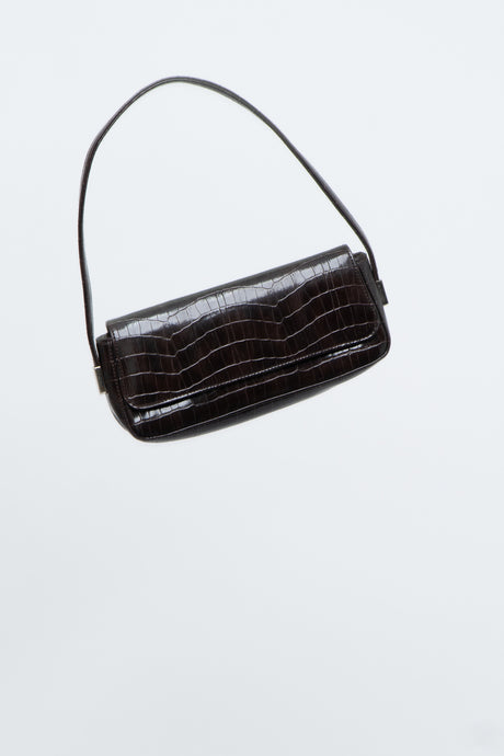 Vintage x Brown PVC Croc Mini Purse