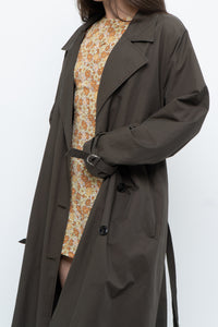 Modern x Dark Green Spring Belted Trench (S-L)