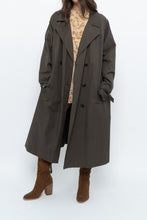 Load image into Gallery viewer, Modern x Dark Green Spring Belted Trench (S-L)