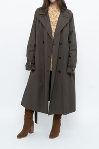 Modern x Dark Green Spring Belted Trench (S-L)
