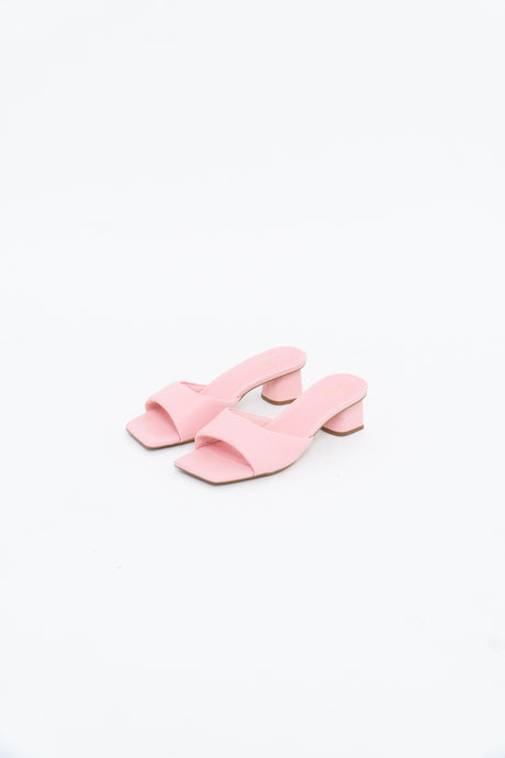ALDO x Baby Pink Faux Leather Slides (7, 7.5)