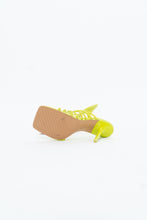 Load image into Gallery viewer, ZARA x Neon Yellow Rhinestone Strappy Heels (7)