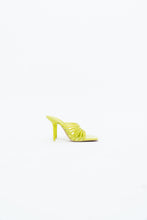 Load image into Gallery viewer, ZARA x Neon Yellow Rhinestone Strappy Heels (7)