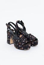 Load image into Gallery viewer, NINE WEST x Floral Fabric Platform Heels (7, 7.5)