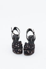 Load image into Gallery viewer, NINE WEST x Floral Fabric Platform Heels (7, 7.5)