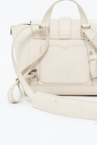 SENREVE x Cream Pebble Leather Structured Purse