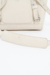 SENREVE x Cream Pebble Leather Structured Purse