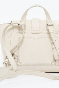 SENREVE x Cream Pebble Leather Structured Purse