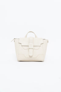 SENREVE x Cream Pebble Leather Structured Purse