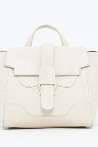 SENREVE x Cream Pebble Leather Structured Purse