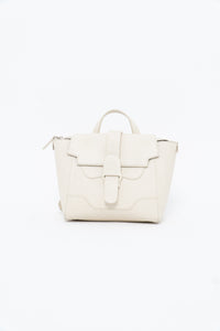 SENREVE x Cream Pebble Leather Structured Purse