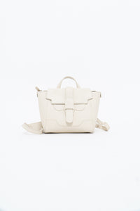 SENREVE x Cream Pebble Leather Structured Purse