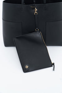 TORY BURCH x Black Leather Tote