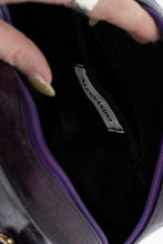 Load image into Gallery viewer, Vintage x Purple Leather Croc Structured Purse