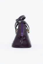 Load image into Gallery viewer, Vintage x Purple Leather Croc Structured Purse