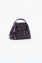 Load image into Gallery viewer, Vintage x Purple Leather Croc Structured Purse
