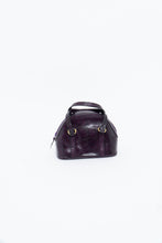 Load image into Gallery viewer, Vintage x Purple Leather Croc Structured Purse