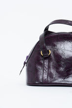 Load image into Gallery viewer, Vintage x Purple Leather Croc Structured Purse