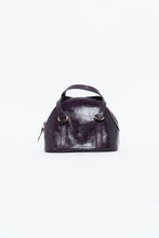 Load image into Gallery viewer, Vintage x Purple Leather Croc Structured Purse
