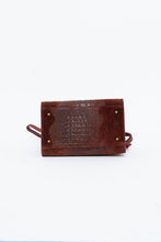 Load image into Gallery viewer, Vintage x Made in Italy x Red Suede Genuine Croc Purse