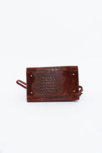 Load image into Gallery viewer, Vintage x Made in Italy x Red Suede Genuine Croc Purse