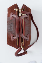 Load image into Gallery viewer, Vintage x Made in Italy x Red Suede Genuine Croc Purse