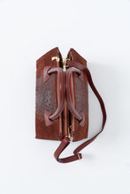 Load image into Gallery viewer, Vintage x Made in Italy x Red Suede Genuine Croc Purse