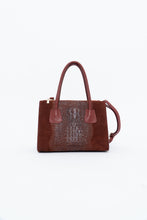 Load image into Gallery viewer, Vintage x Made in Italy x Red Suede Genuine Croc Purse
