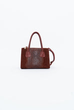 Load image into Gallery viewer, Vintage x Made in Italy x Red Suede Genuine Croc Purse