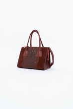 Load image into Gallery viewer, Vintage x Made in Italy x Red Suede Genuine Croc Purse