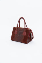Load image into Gallery viewer, Vintage x Made in Italy x Red Suede Genuine Croc Purse