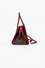 Load image into Gallery viewer, Vintage x Made in Italy x Red Suede Genuine Croc Purse