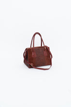 Load image into Gallery viewer, Vintage x Made in Italy x Red Suede Genuine Croc Purse