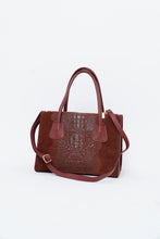 Load image into Gallery viewer, Vintage x Made in Italy x Red Suede Genuine Croc Purse