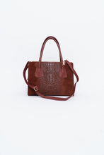 Load image into Gallery viewer, Vintage x Made in Italy x Red Suede Genuine Croc Purse