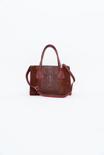 Load image into Gallery viewer, Vintage x Made in Italy x Red Suede Genuine Croc Purse
