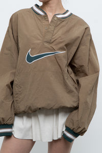 Vintage x Nike Beige Embroidered Quarter-zip (XS-M)