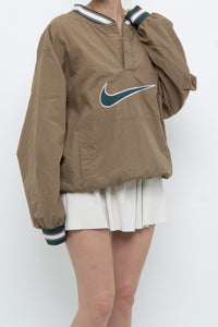 Vintage x Nike Beige Embroidered Quarter-zip (XS-M)