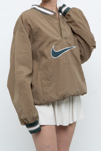 Vintage x Nike Beige Embroidered Quarter-zip (XS-M)
