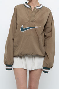 Vintage x Nike Beige Embroidered Quarter-zip (XS-M)