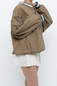 Vintage x Nike Beige Embroidered Quarter-zip (XS-M)