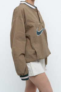 Vintage x Nike Beige Embroidered Quarter-zip (XS-M)
